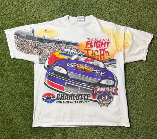 Vintage Nascar 50th Anniversary Charlotte Speedway T Shirt