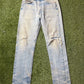 Vintage Orange Tab Levis Distressed Jeans
