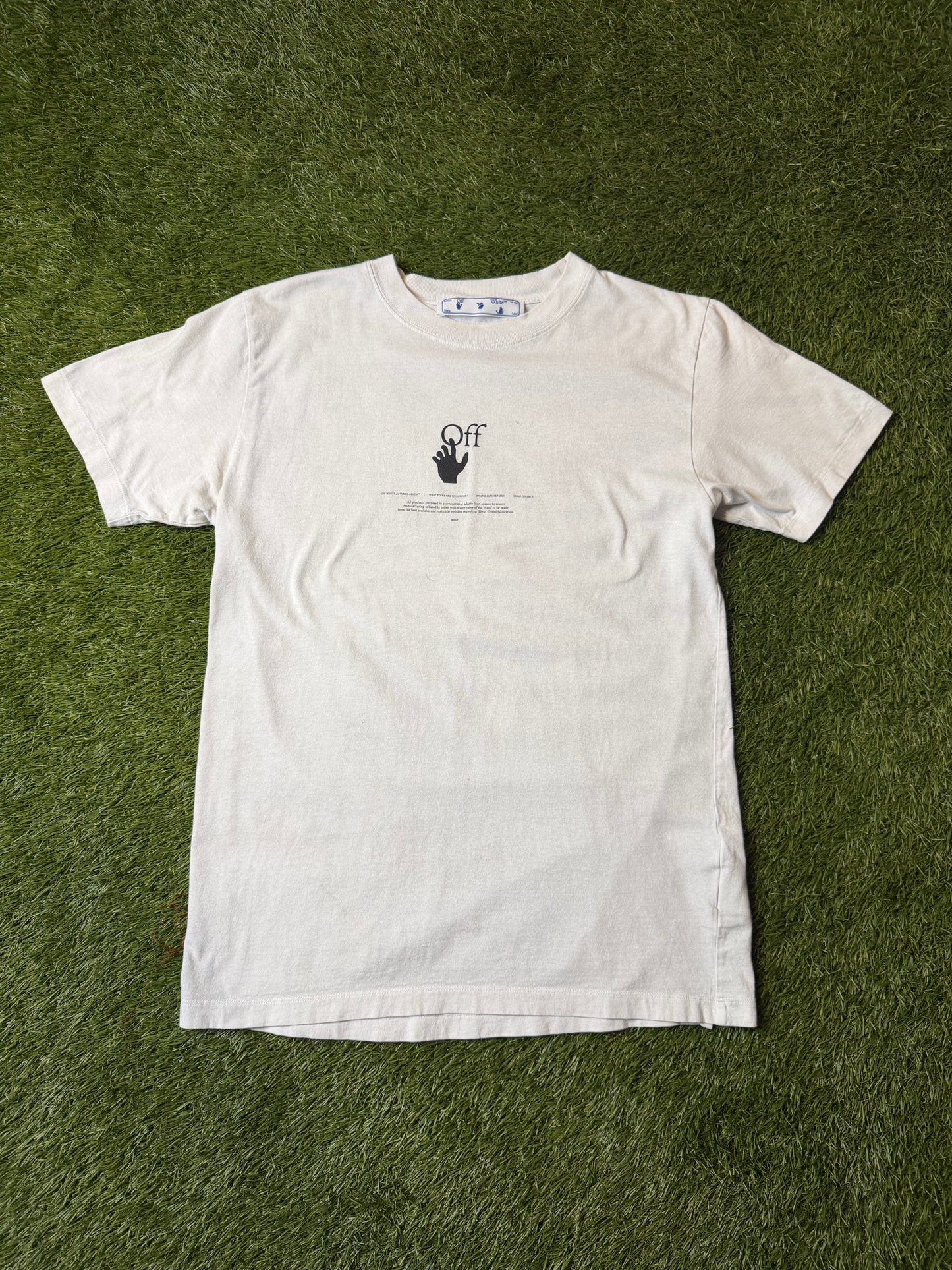 Off White Bubble Graffiti White T Shirt (SS21)