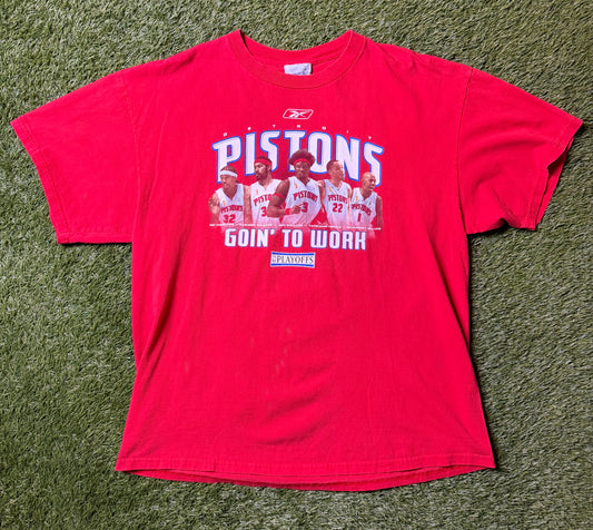 Vintage Detroit Pistons Playoffs T Shirt