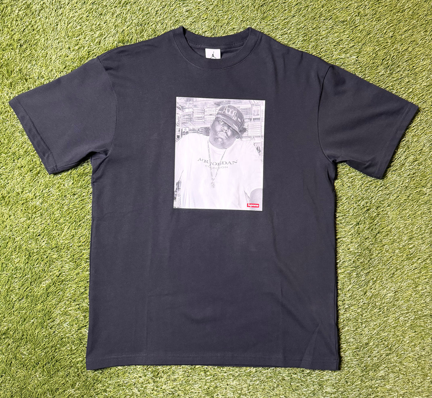 Supreme x Jordan Biggie Smalls Black T Shirt