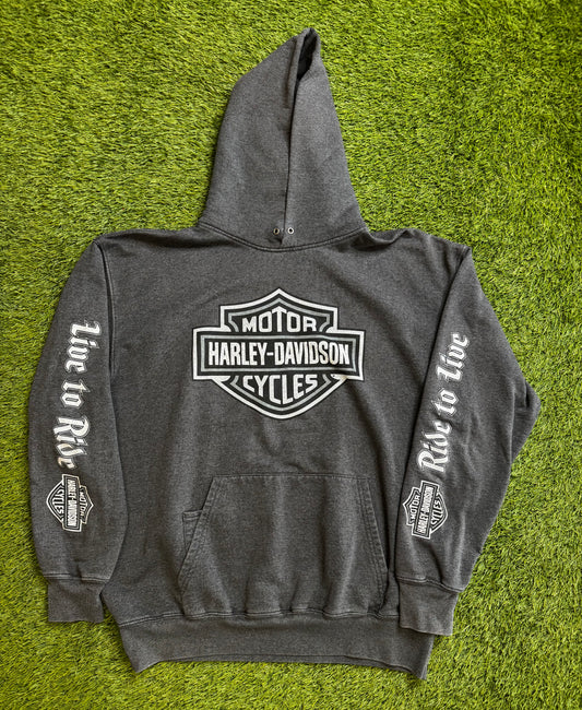 Vintage Harley Davidson MO Live to Ride Hoodie