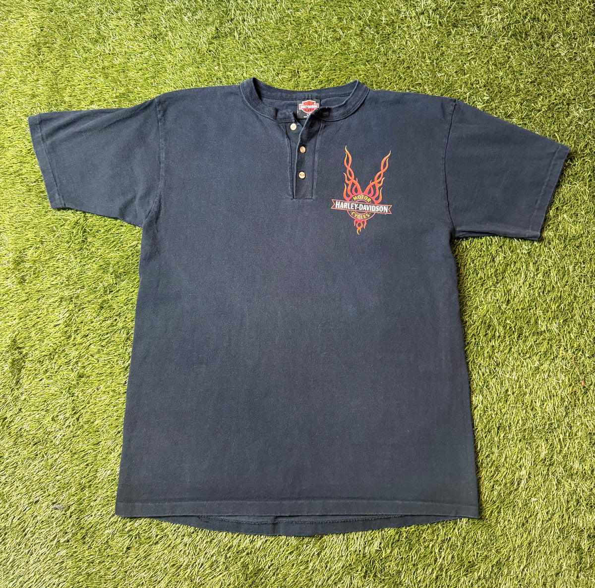 Vintage 1998 Harley Davidson Button Down T Shirt
