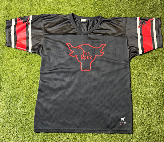 Vintage The Rock WWF Football Jersey
