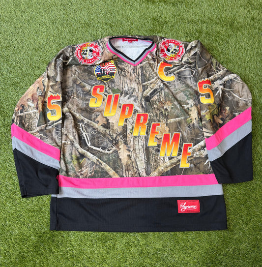 Supreme FDNY Hockey Jersey TrueTimber Kanati Camo