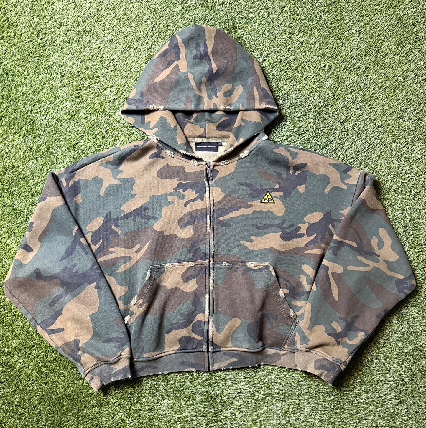 Raspberry Hills Camo Bunker Zip Up Hoodie