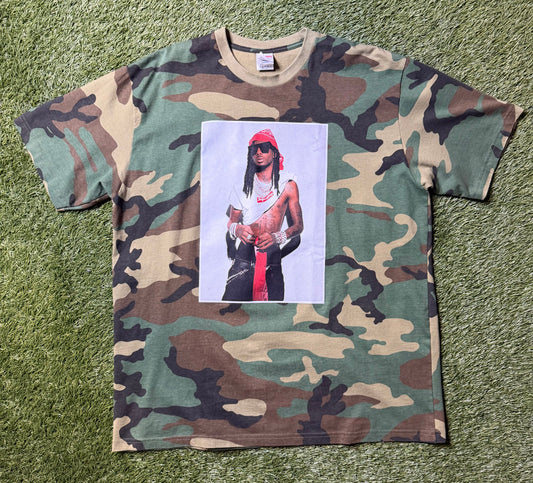 Supreme Playboi Carti Tee Woodland Camo