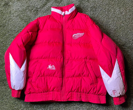 Vintage 90's Detroit Red Wings Puffer Coat