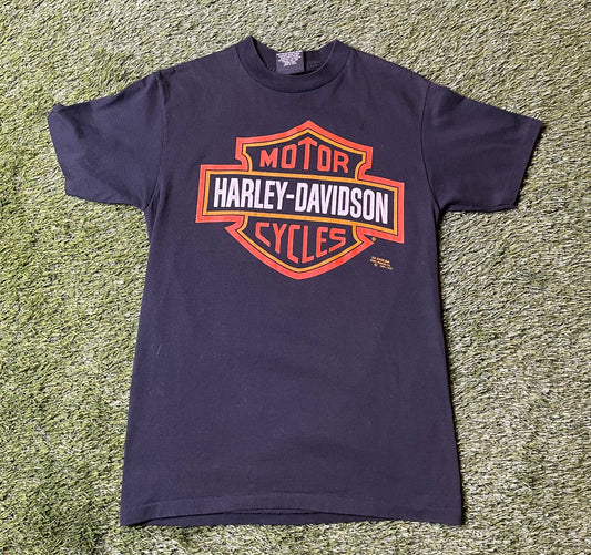 Vintage 1991 Harley Davidson 3D Emblem T Shirt