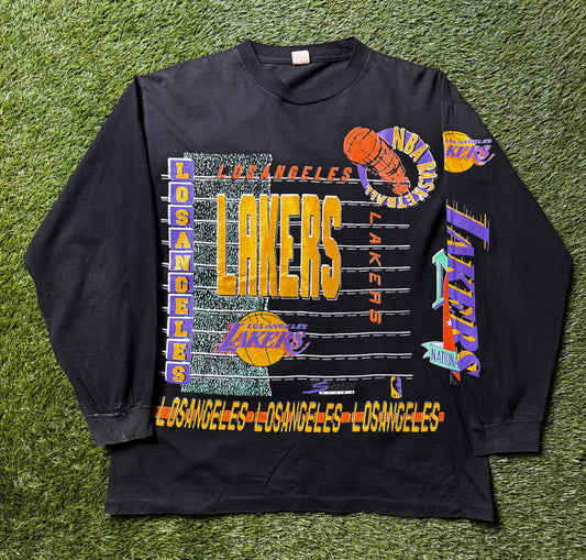 Vintage 90's LA Lakers AOP L/S