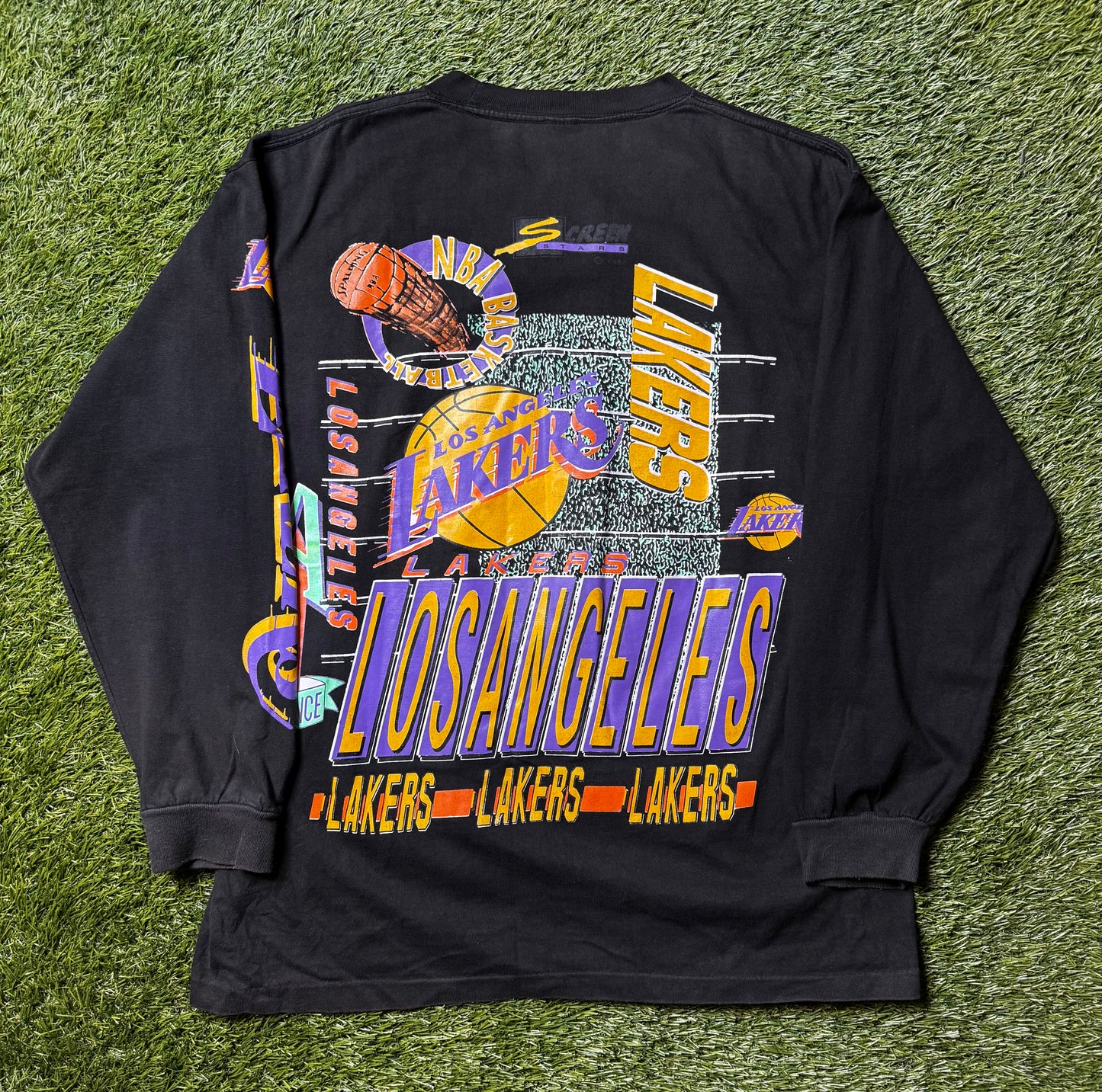 Vintage 90's LA Lakers AOP L/S