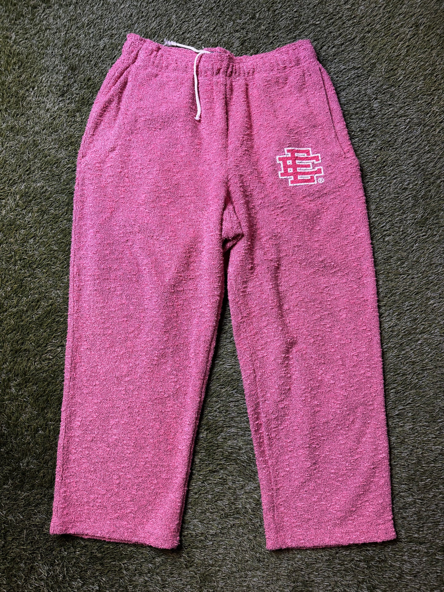 Eric Emanuel Boucle Sweatpants Strawberry