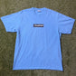 Supreme Futura Box Logo Tee Bright Blue