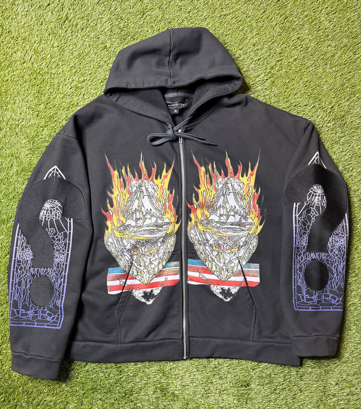 Who Decides War Engulfed Memories Zip Up Hoodie