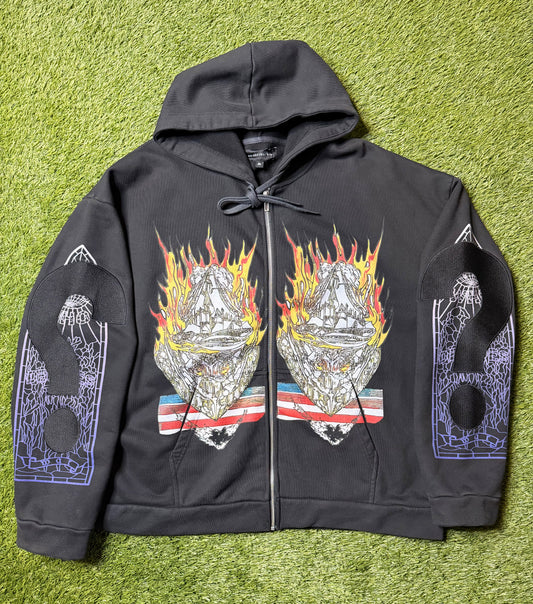 Who Decides War Engulfed Memories Zip Up Hoodie