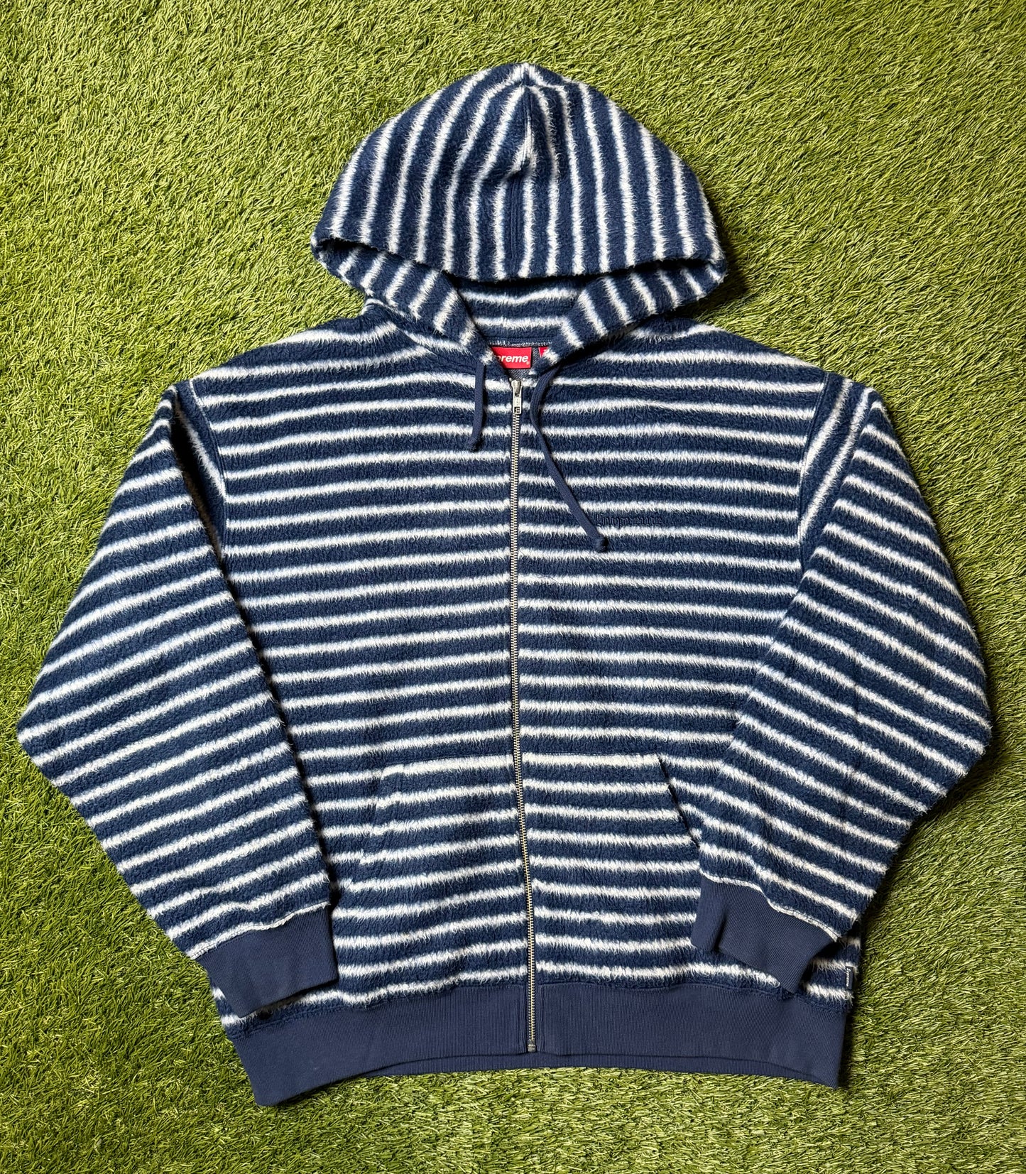 Supreme Brushed Zip Up Hoodie
