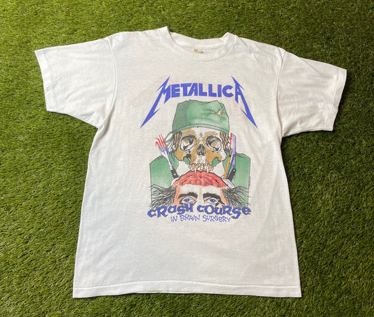 Vintage 1987 Metallica Crash Course Band T Shirt