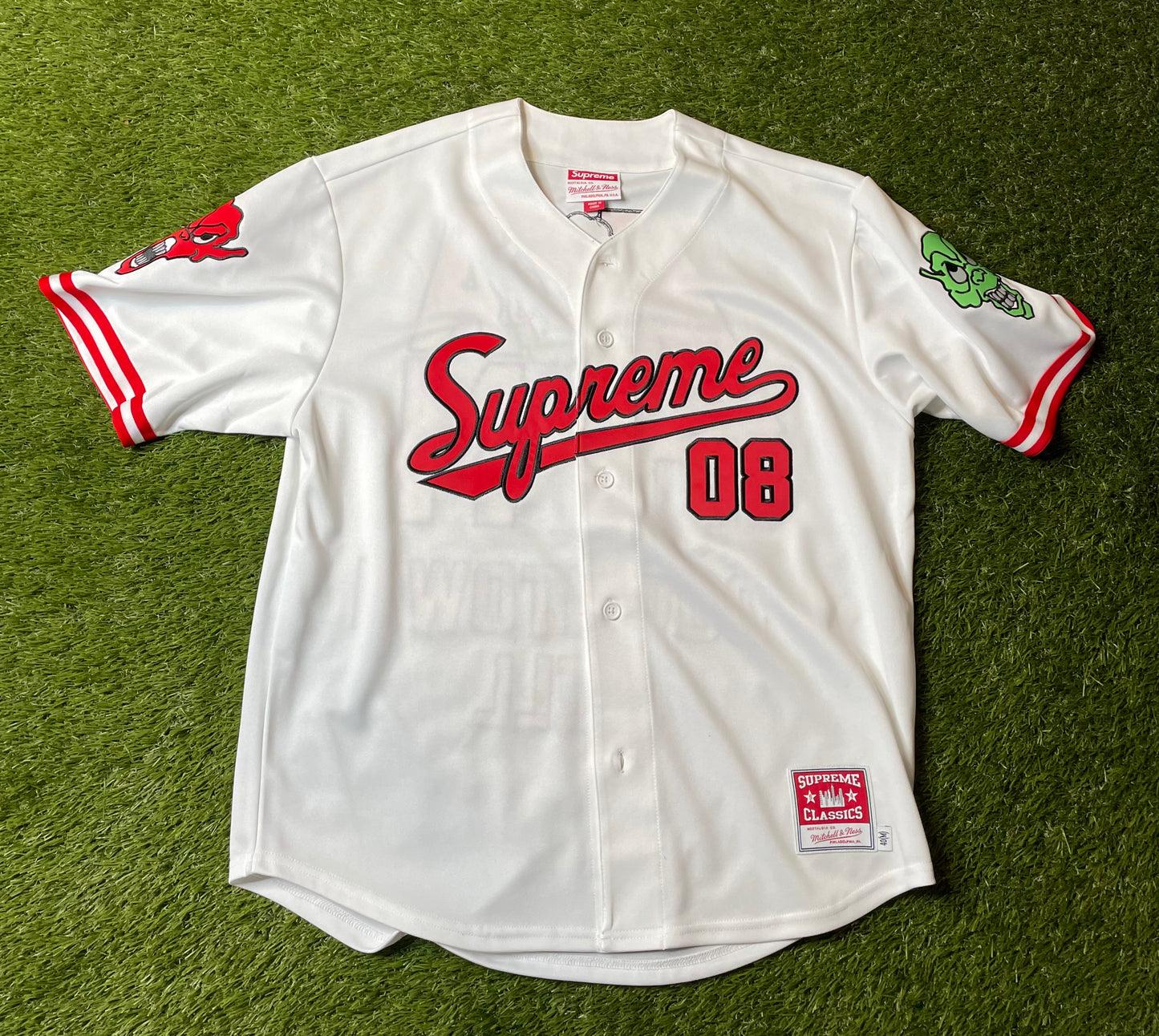 Supreme Mitchell & Ness Downtown Hell Baseball Jersey