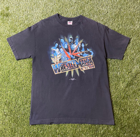 Vintage 2001 Wrestlemania 7 T Shirt