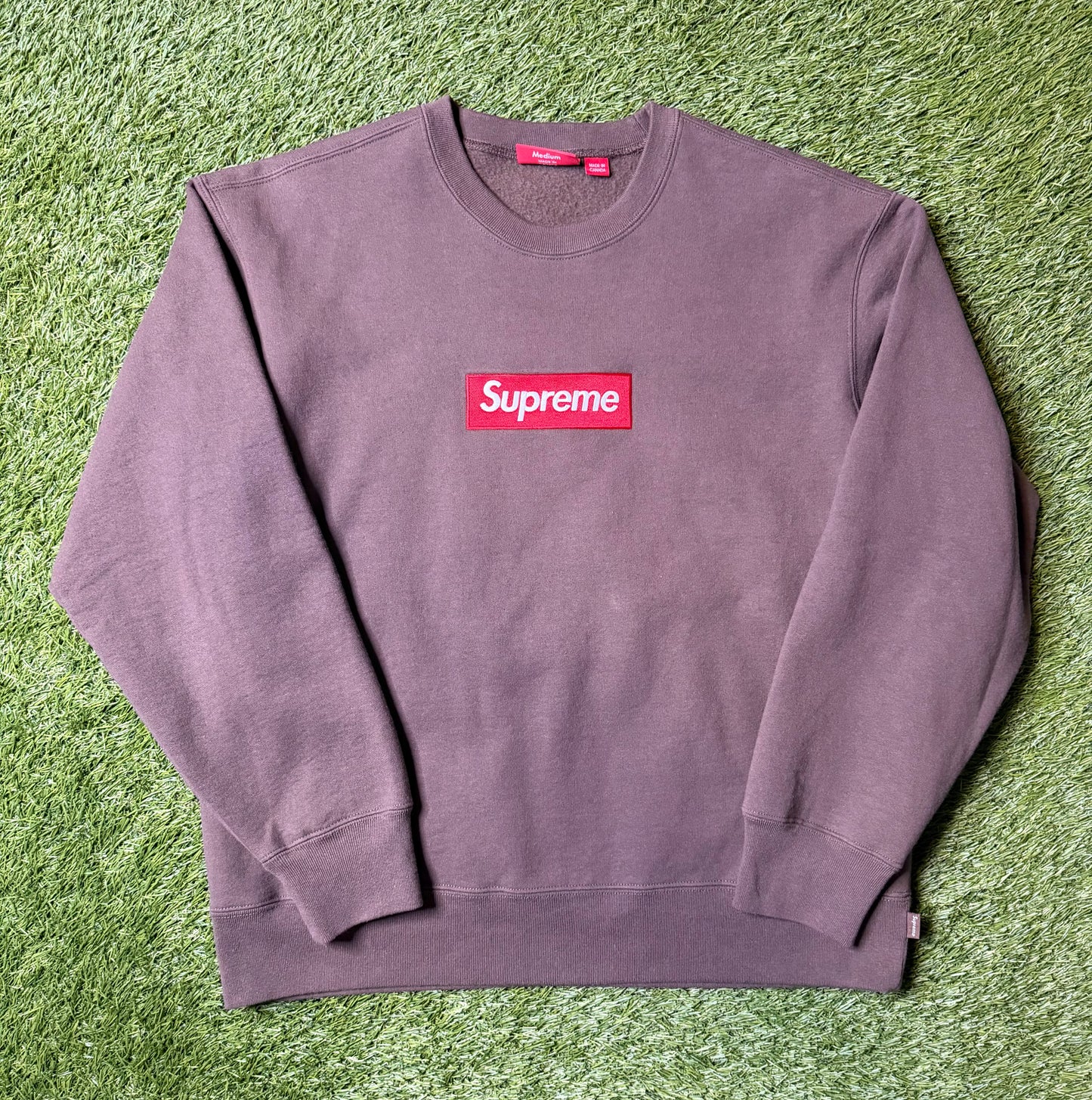 Supreme Box Logo Crewneck (FW22) Brown