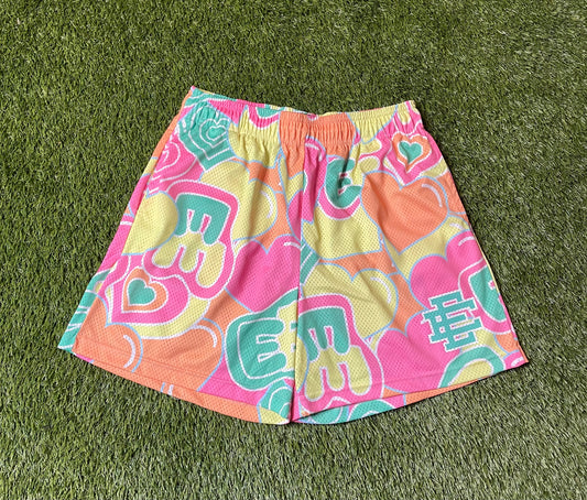 Eric Emanuel Neon Mesh Shorts