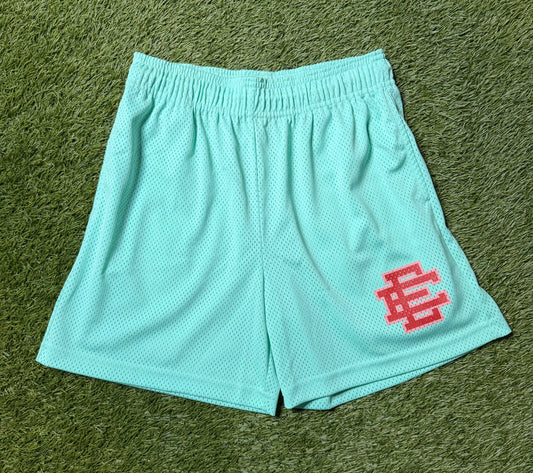 Eric Emanuel Teal/Red Shorts
