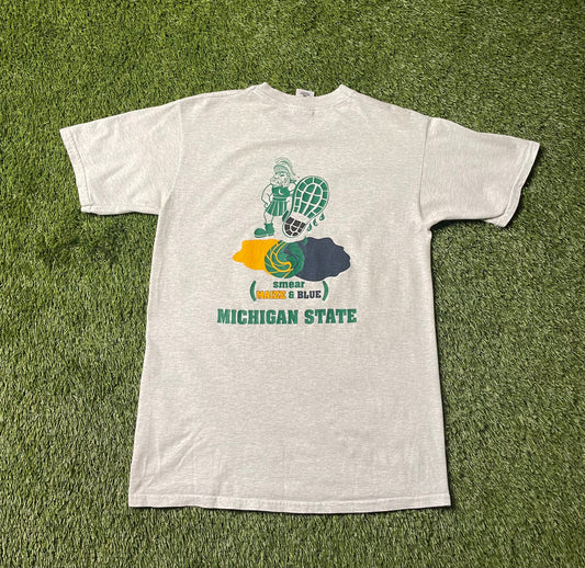 Vintage Michigan State Recipe for Green T Shirt