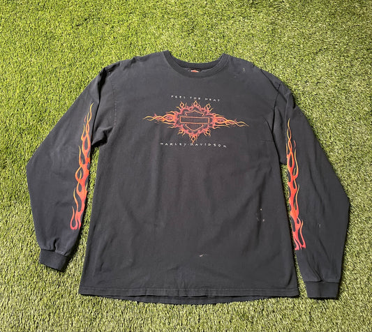 Vintage Harley Davidson L/S Feel the heat