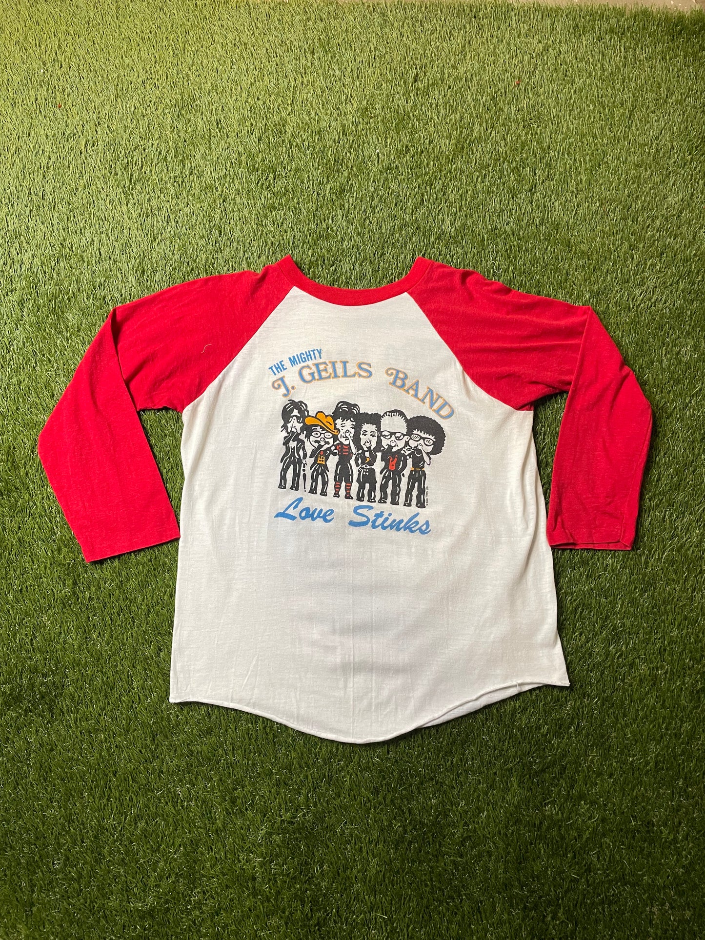 Vintage 1980 J Geils Band Tour Raglan Shirt