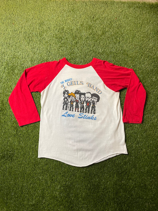 Vintage 1980 J Geils Band Tour Raglan Shirt