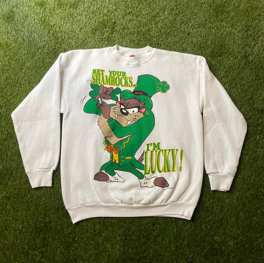 Vintage Taz St Paddys Day Crewneck