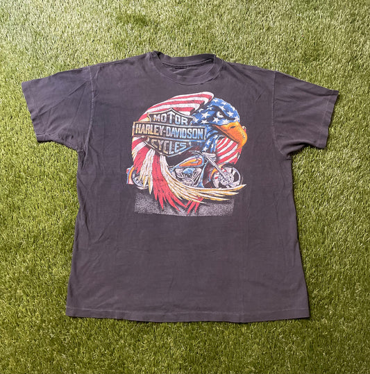 Vintage 90's Harley Davidson Eagle T Shirt