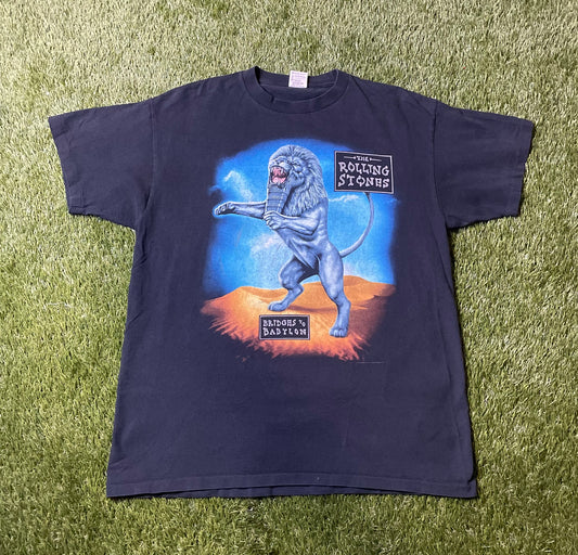 Vintage 1997 Rolling Stones Bridges to Babylon Tour T Shirt