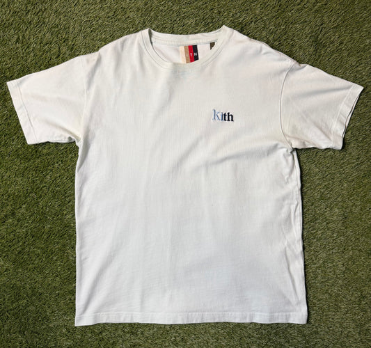 Kith Embroidered Logo Blue T Shirt
