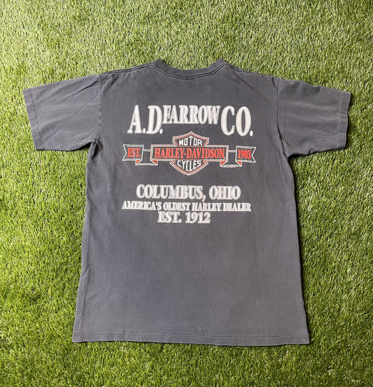 Vintage 1992 Harley Davison Flame T Shirt