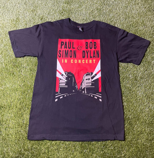 Vintage 90's Paul Simon & Bob Dylan Concert T Shirt