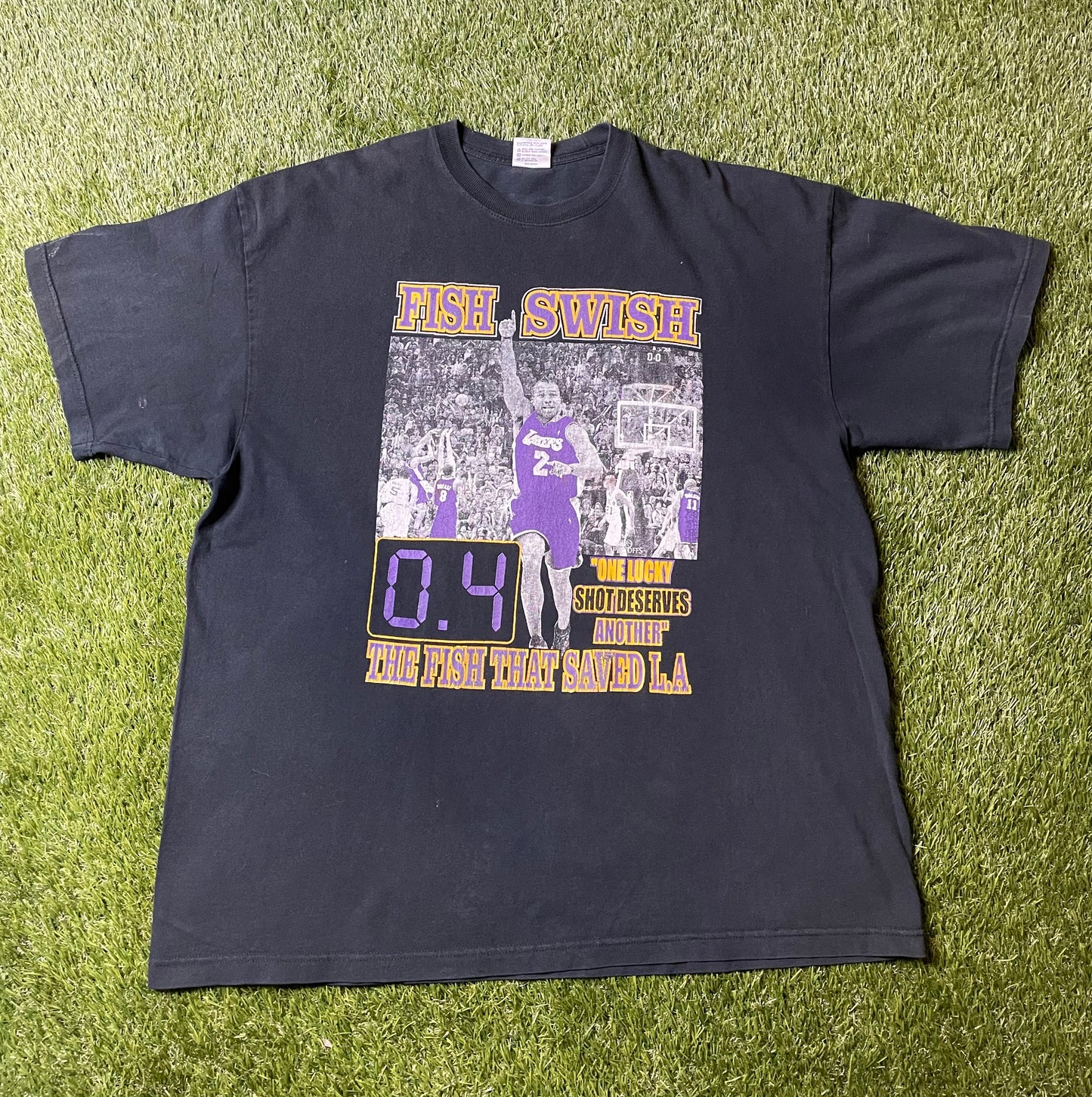 Vintage LA Lakers Fish Swish T Shirt