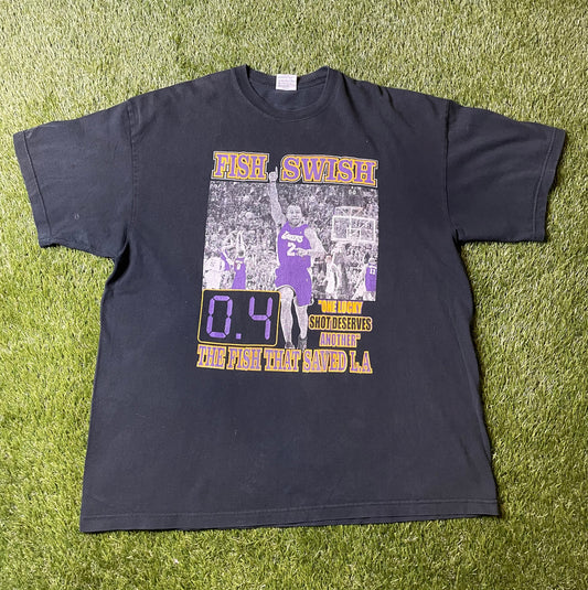 Vintage LA Lakers Fish Swish T Shirt