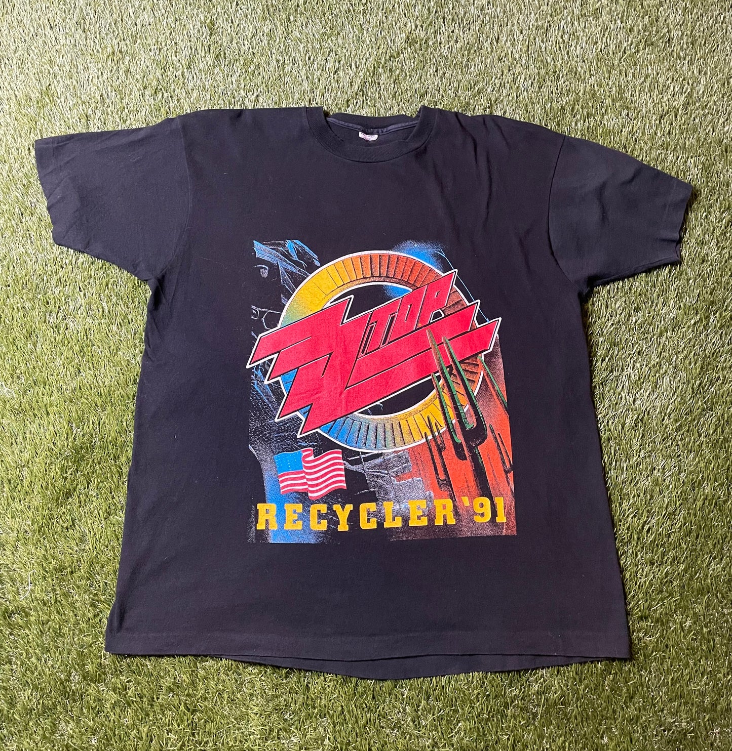 Vintage 1991 ZZ Top Tour T Shirt