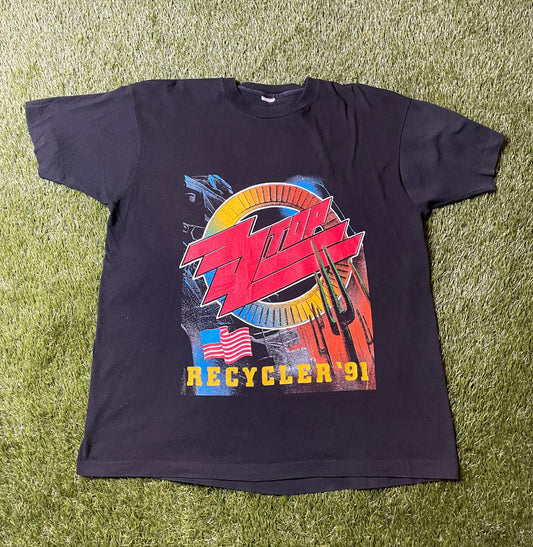 Vintage 1991 ZZ Top Tour T Shirt