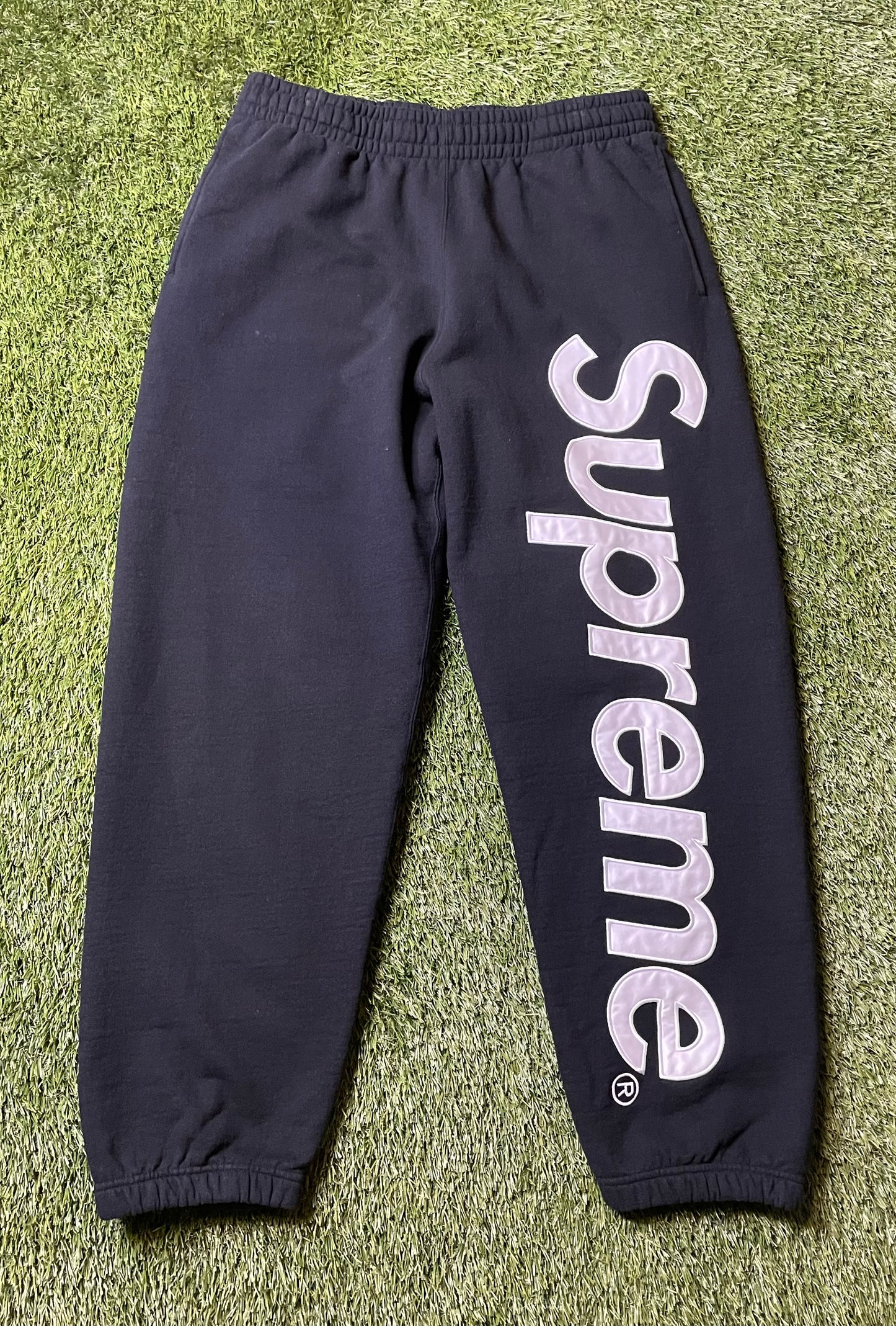 Supreme Satin Applique Sweatpants