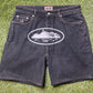 Corteiz Black Denim Shorts
