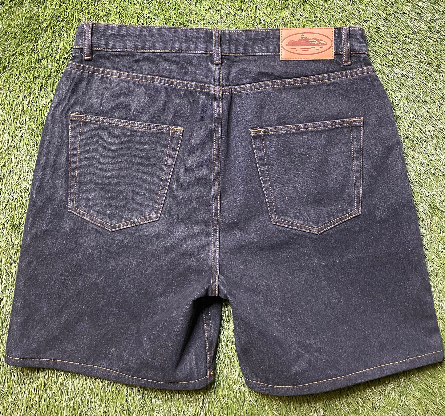 Corteiz Black Denim Shorts
