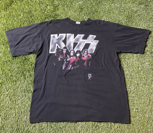 Vintage 1996 Kiss Autographed T Shirt