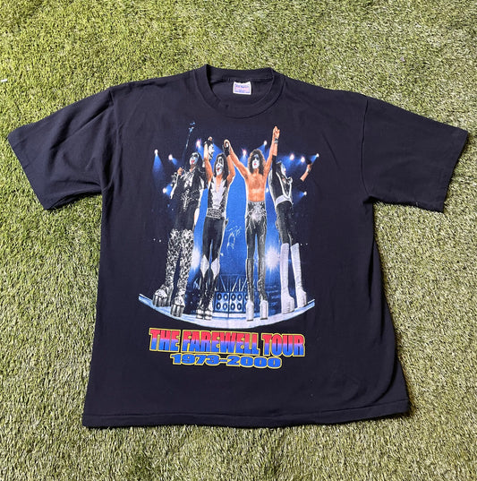 Vintage 2000 Kiss Farewell Tour T Shirt