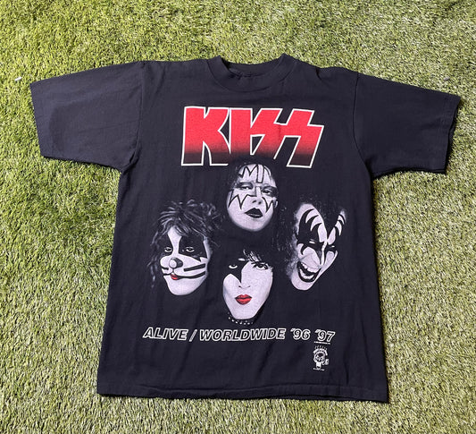 Vintage 1997 Kiss Alive Tour T Shirt