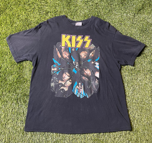Vintage 1988 Kiss Shattered Glass T Shirt