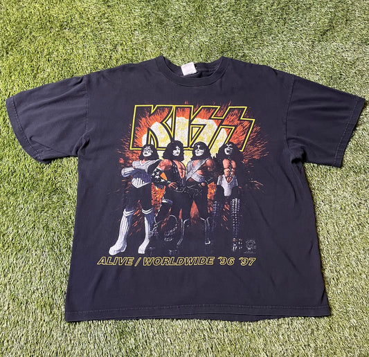Vintage 96/97 Kiss Worldwide Tour T Shirt
