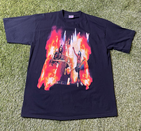 Vintage 2000 Kiss Rocks Detroit T Shirt