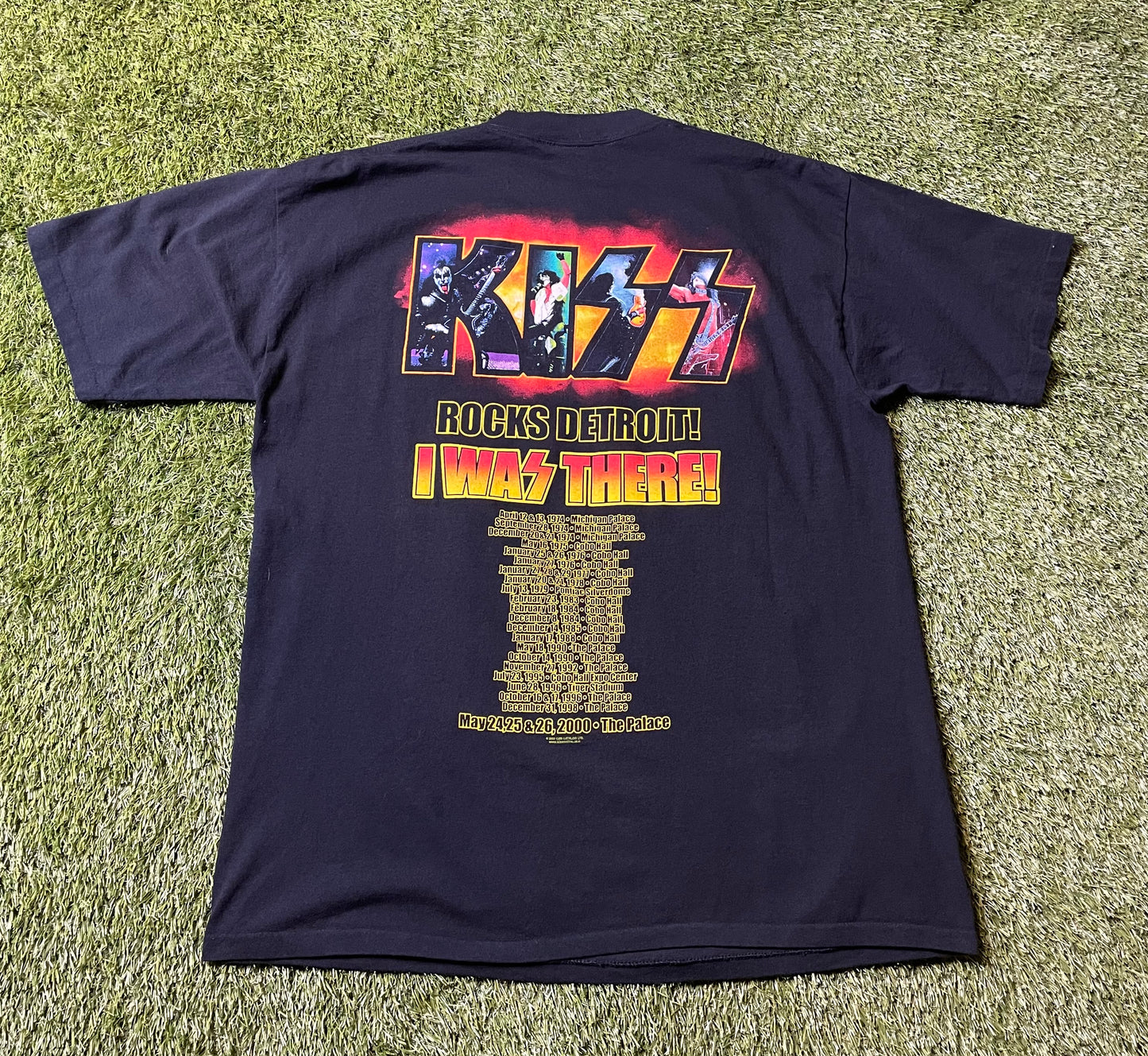 Vintage 2000 Kiss Rocks Detroit T Shirt